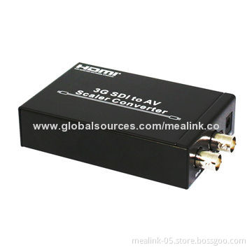 3G SDI to AV Scaler Converter, Simultaneous Display with SDI/AV Signals